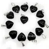 Venta Caliente Transfronteriza Colgante en Forma de Corazón de 16 mm Piedra de Cristal Rosa Natural Colgante de Corazón Accesorios para Collar de Corazón de Melocotón DIY