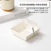 Caja de Empaque para Mochi Puff Nevado, Pastelería de Hilo de Carne, Crujiente de Yema de Huevo, Pastel de Arroz Verde Mochi, Rollo de Pastel, Caja para Llevar de Pastelería Horneada