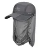 Sombrero para el Sol para Pesca al Aire Libre, de Ala Larga para Hombre, Verano, Transpirable, Cortavientos, Malla, Gorra de Béisbol, Sombrero de Pesca