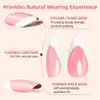Caja de Set de Puntas para Uñas Manicura Sólida Color Mate con Brillo Estilo Francés de 288 Piezas, el Más Vendido de Amazon