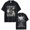 Camiseta Rapper Chris Brown Breezy Bowl Xx Tour 2025, Moda Hip-Hop Masculina e Feminina