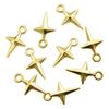 Colgante de Estrella Cuadrada Pequeña Tridimensional Multicolor Accesorios de Joyería de Aleación Vintage para Bricolaje Colgante de Collar Caliente de Venta Transfronteriza