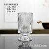 Vaso de vidro transparente com pernas altas em relevo retrô francês, arranjo de flores para captação de água, decoração de mesa para casa, atacado