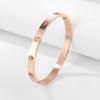 Europa e Estados Unidos pulseira de zircônia colorida transfronteiriça aço titânio não desbota nicho de alta qualidade pulseira de casal boudoir