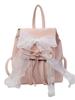 Mochila Estilo Ballet com Laço Feminina 2024 Nova Fashionável Coreia do Sul Mochila Fofa Portátil Bolsa de Ombro Mochila Escolar