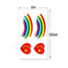 Sticker Facial Día Nacional Impermeable Sticker de Tatuaje Copa Mundial Bandera Arcoíris Sticker de Tatuaje Personalizado Juegos de Fútbol Juguete Sticker