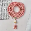 Pulseira de Sementes de Bodhi em Pó de Flor de Pessegueiro Estilo Tiktok Anel Único e Duplo Chinês Pulseira de Joias Femininas Contas de Oração Budistas Atacado