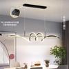 Lámpara de araña de restaurante de estilo nórdico, sencilla, moderna y minimalista, para mesa de comedor, creativa y personalizada, para cocina, bar y bar.