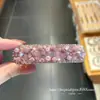 Seleção PremiumPresilha BB Cristal Roxo Pérola - Sofisticada, Versátil, para Franja e Cabelo Solto, com Strass Brilhantes