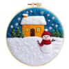 Shein Venta Caliente Pintura de Fieltro DIY Pintura con Marco Bordado Suministros de Fieltro de Aguja Decoraciones para el Hogar Navidad