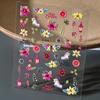 Estilo INS relevo 5D menina decoração de unhas adesivos doce bonito estilo nacional estrela rosa tridimensional coleção de adesivos de unhas