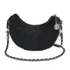 Bolso de mezclilla de moda transfronterizo de nicho para mujer, nuevo y moderno 2026 versión coreana bolso retro con cadena de diamantes, bolso cruzado versátil
