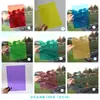 Celofán de color lámina de plástico transparente jardín de infantes niños hecho a mano duro DIY película transparente papel plástico película de PVC