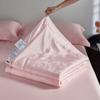 80 Fibras de Proteína de Seda Jacquard Tencel Austríaco Lanjing Colcha Lavável para Ar Condicionado Solteiro Casal para Casa