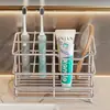 Cepillo de dientes Taza para dientes Taza para enjuague bucal Estante de almacenamiento Soporte de almacenamiento para encimera de baño Pasta de dientes Peine Soporte de almacenamiento para cepillo de dientes eléctrico