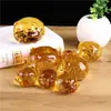 Adornos de Cerdo de Citrino Grandes y Pequeños Regalos del Año del Cerdo Regalos de Cumpleaños Cerdo Dorado Decoración del Hogar Sala de Estar Tallados de Cristal