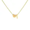 Venta caliente, collar personalizado con carta de amor de acero inoxidable, colgante doble, ambiente sencillo, accesorios de joyería, fábrica al por mayor