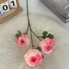 Nuevo Arreglo Floral de Boda Peonía y Carpa de 3 Dragones Decoración de Pasillo Flor Artificial Fiesta Paisajismo Floral