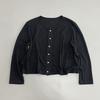 Complejo Ladrones de Ingredientes Lino Tencel Pollo Salteado Cómodo Fuerte Cardigan de Manga Larga con Cierre de Botones Camiseta Top de Color Sólido Versátil Mujer