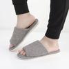 Pantuflas de Algodón para Otoño e Invierno, Pantuflas de Lino, Pantuflas para Pareja para el Hogar, Pantuflas Antideslizantes de Suela Gruesa con Lazo