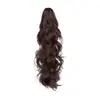 Postizo de Cola de Cabello Muy Rizada con Pinza, Extensión de Cabello Largo y Rizado para Mayor Volumen, Trenza de Cabello Naturalmente Esponjosa