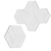 Decoración de Pared Hexagonal de Fieltro Reductora de Ruido para Sala de Estar, Dormitorio, Guardería, Fondo para Exhibición de Obras de Arte, Pegatina de Pared