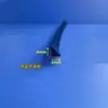Tira de Sellado de Silicona Triangular Decoración de Esquina Tira de Borde Tope de Agua para Cocina Baño Tira Sólida de Silicona 3