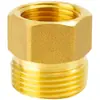 Reductor de Rosca Interna/Externa de 6 Puntos a 4 Puntos, Conector Recto de Latón para Tubería de Agua de Una Pulgada de 4 Puntos a 6 Puntos