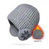 Gorro de Tricô Feminino Outono e Inverno Estilo Japonês Quente Proteção para Orelhas Chapéu de Lã Chapéu Empilhado Versátil para Todas as Ocasiões Circunferência da Cabeça Grande Rosto Pequeno Touca Tendência