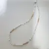 Cadena de suéter de perlas de agua dulce naturales de 1.2 m de longitud extendida, collar de perlas barrocas coloridas de 4-5 m, cadena de suéter para mujer