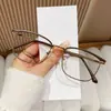 Nuevas Gafas Fotocromáticas Metálicas de Media Montura Marco de Negocios Marco Retro Anti-Luz Azul Gafas de Moda para Hombre Sin Graduación