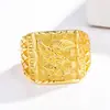 Anillo de Fénix Estilo Nuevo para Hombres y Mujeres, Joyería de Boda, Anillo Abierto de Águila Chapado en Oro de Latón para Parejas