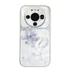 Adequado para capas de celular Huawei Mate 80 e Huawei Mate 70, proteção completa da lente, novo design personalizado para mulheres, cisne branco e flor de lírio