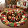 Nueva Alfombra de Terciopelo de Cristal Navideña, Alfombra Resistente a Manchas para Sala de Estar, Alfombra Decorativa con Ambiente Festivo, Manta Navideña para Mesita de Noche, Dropshipping