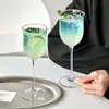 Copa en forma de tulipa, vaso de vidrio transparente para el hogar, copa de vino tinto, copa de champán atmosférica, vaso para jugo, copa de vino espumoso