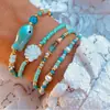 Pulseira de Contas da Moda Pulseira de Peixe Cerâmico com Coração Pulseira de Contas de Pérola Artificial Cristalada Nova Cruzamento Europeu e Americano Joias