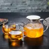 Tetera de Vidrio para Preparar Té para Uso Doméstico, Tetera para Agua Caliente Cocinada a Carbón, Tetera Eléctrica de Cerámica para Preparar Té, Tetera de Vidrio para Agua Fría, Juego de Tazas de Agua