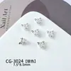 Decorações luxuosas e deslumbrantes para nail art em zircônia cúbica em formato de coração, apresentando designs requintados e de alta qualidade de laço e coração.
