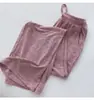 Gigante transpirable! Pantalones anchos de punto suave y encerado para mujer, pantalones casuales holgados de cintura alta, pantalones rectos finos para verano