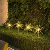 Luzes de fogos de artifício LED movidas a energia solar para jardins externos, pátios e gramados, fogos de artifício eletrônicos decorativos disponíveis para atacado
