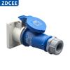 Zdcee 220V Enchufe Industrial Impermeable Macho y Hembra Zócalo de Aviación 3 Hilos 4 Pines 5 Orificios Conector 16A32A 380V