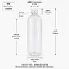 Frascos Plásticos Transparentes Squeeze com Tampa Flip-Top Personalizados, Frascos Recarregáveis para Shampoo, Gel de Banho, Frascos Amostra Tamanho Viagem, Portátil