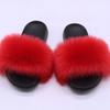 Chinelo de pele de raposa sintética quente de venda no exterior AliExpress chinelos de pele femininos chinelos de casa de pele artificial