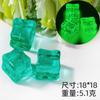 Cubo de Gelo Simulado Cubo de Gelo Transparente Saco Surpresa Par Glitter Fino Cubo de Gelo Luminoso Cápsulas de Gelo Pedra de Cristal Bar Adereços para Fotografia
