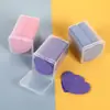 Removedor de Esmalte de Uñas con Forma de Corazón de Colores Caja de Algodón Pegamento para Uñas Toalla Removedora de Esmalte que No Deja Pelusa Hoja de Algodón Exfoliante Producto para Manicura Ahorro de Agua