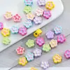 Cor Macaron Estilo Fofo Flor Liga Eletrodepositada DIY Corrente para Celular com Contas Acessórios de Cabelo Colar Acessórios de Joia Atacado