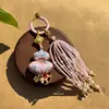 Colgante de Calabaza de Brocado de la Dinastía Song, Colgante Hecho a Mano Pura, Broche de Qipao, Colgante para Bolso con Borla, Adorno para Colgar en el Coche, Accesorio de Estilo Vintage, Regalo