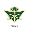 Emblema Nacional da Arábia Saudita Insígnia Adesivo de Telefone Padrão Palmeira Faca Curva Insígnia de Metal Presente Comemorativo Fonte de Fábrica Transfronteiriça