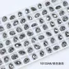 Dongzhou Cristal 6*8 Oval mini tortuga superficie huevo de paloma fondo puntiagudo K9 vidrio diamante decoración de uña material para uña de uso