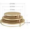 Base para Pastel Estilo Europeo, Plato para Frutas, Plato para Postres, Bandeja Dorada Creativa para Postres, Plato de Pastel de una Sola Capa de Hierro